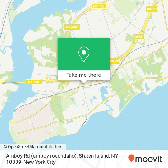 Mapa de Amboy Rd (amboy road idaho), Staten Island, NY 10309