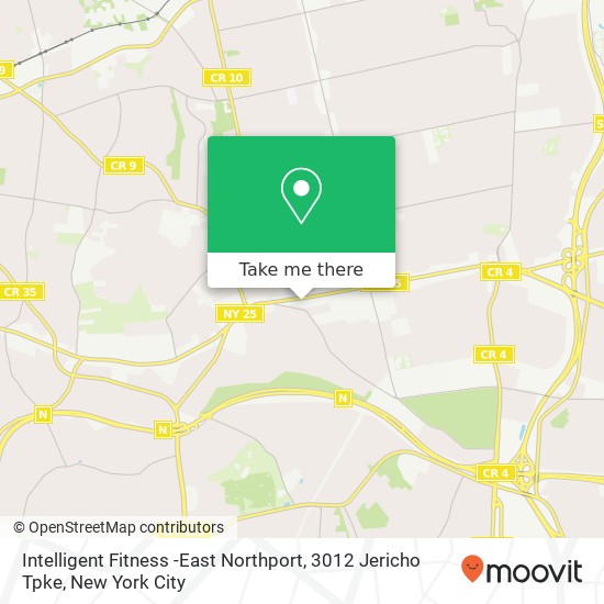 Mapa de Intelligent Fitness -East Northport, 3012 Jericho Tpke