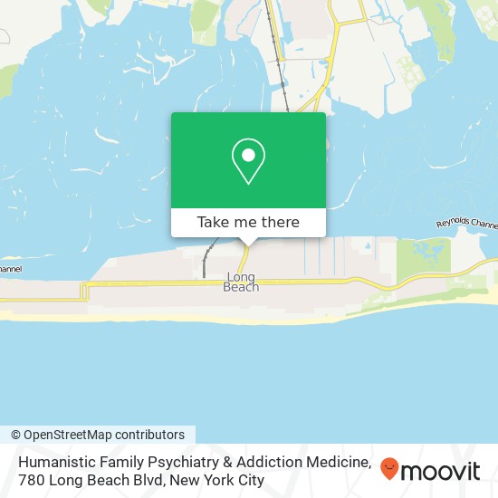 Mapa de Humanistic Family Psychiatry & Addiction Medicine, 780 Long Beach Blvd