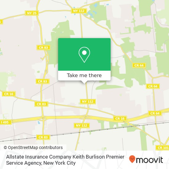 Mapa de Allstate Insurance Company Keith Burlison Premier Service Agency, 3138 Route 112