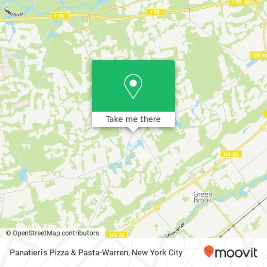 Panatieri's Pizza & Pasta-Warren, 68 Mountain Blvd map