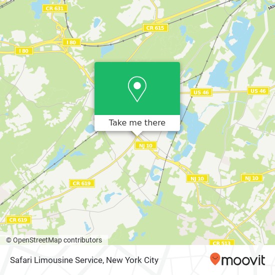 Mapa de Safari Limousine Service