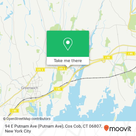 94 E Putnam Ave (Putnam Ave), Cos Cob, CT 06807 map
