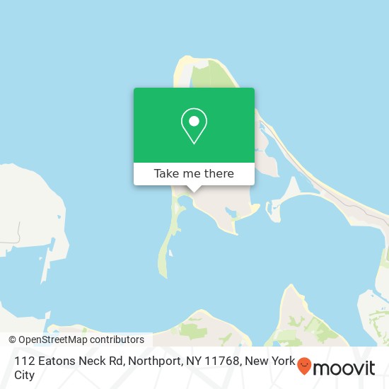 Mapa de 112 Eatons Neck Rd, Northport, NY 11768