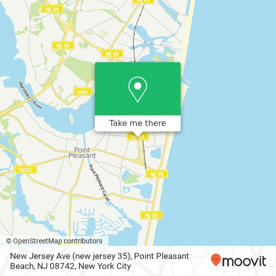 New Jersey Ave (new jersey 35), Point Pleasant Beach, NJ 08742 map