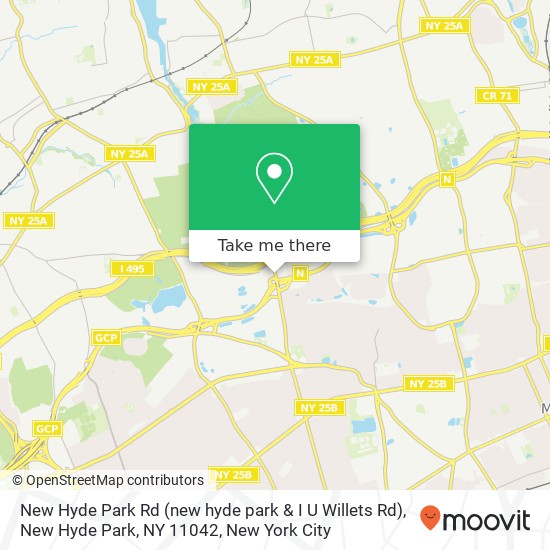 Mapa de New Hyde Park Rd (new hyde park & I U Willets Rd), New Hyde Park, NY 11042
