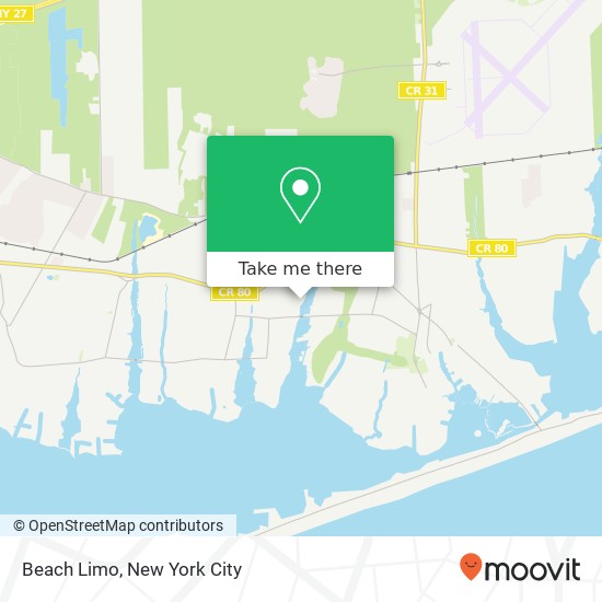Beach Limo map