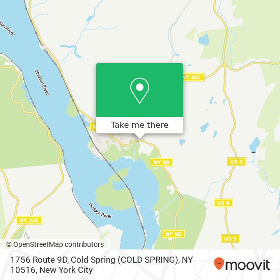 Mapa de 1756 Route 9D, Cold Spring (COLD SPRING), NY 10516