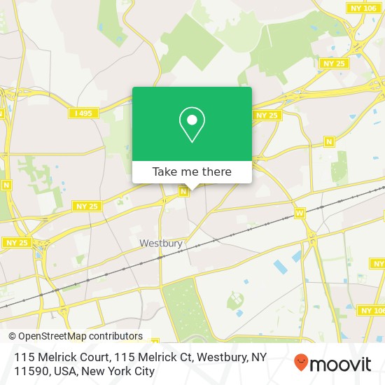 115 Melrick Court, 115 Melrick Ct, Westbury, NY 11590, USA map