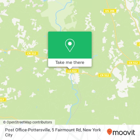 Mapa de Post Office-Pottersville, 5 Fairmount Rd