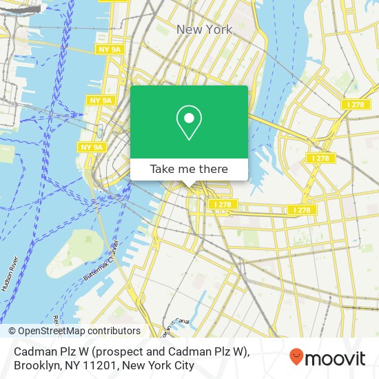 Cadman Plz W (prospect and Cadman Plz W), Brooklyn, NY 11201 map