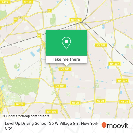 Level Up Driving School, 36 W Village Grn map