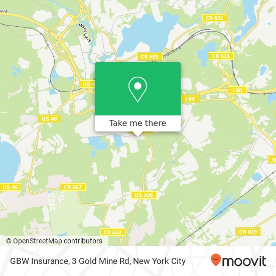 GBW Insurance, 3 Gold Mine Rd map