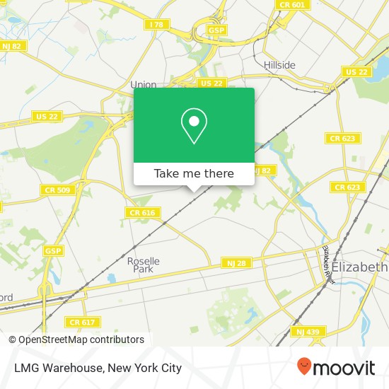 Mapa de LMG Warehouse, 651 Lehigh Ave
