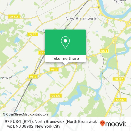 979 US-1 (RT-1), North Brunswick (North Brunswick Twp), NJ 08902 map