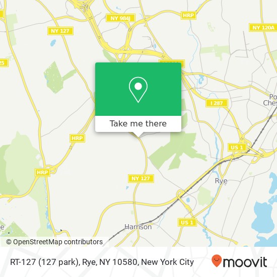 Mapa de RT-127 (127 park), Rye, NY 10580