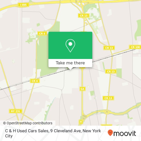 C & H Used Cars Sales, 9 Cleveland Ave map