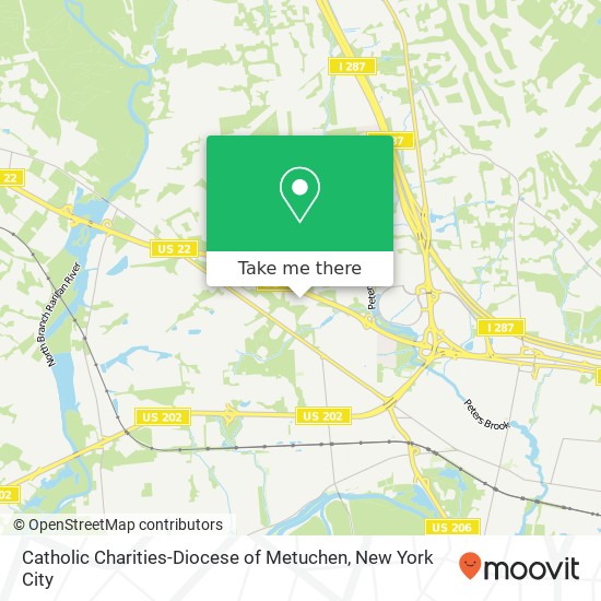Mapa de Catholic Charities-Diocese of Metuchen