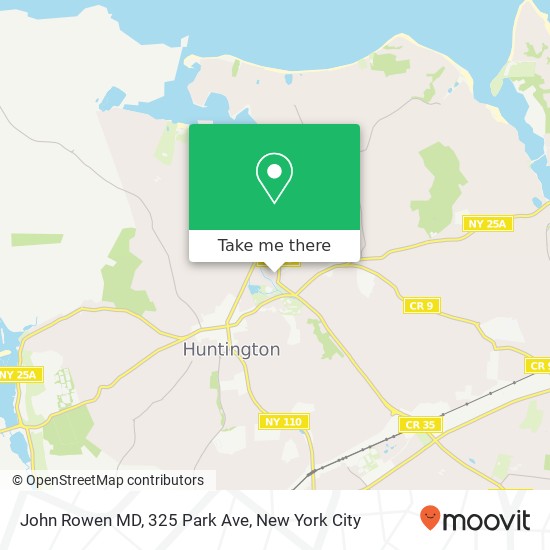 Mapa de John Rowen MD, 325 Park Ave