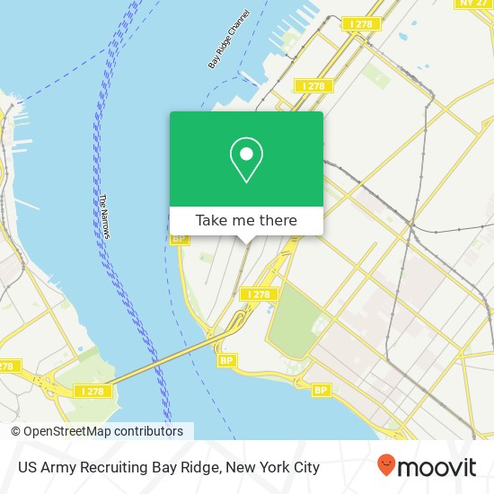 Mapa de US Army Recruiting Bay Ridge