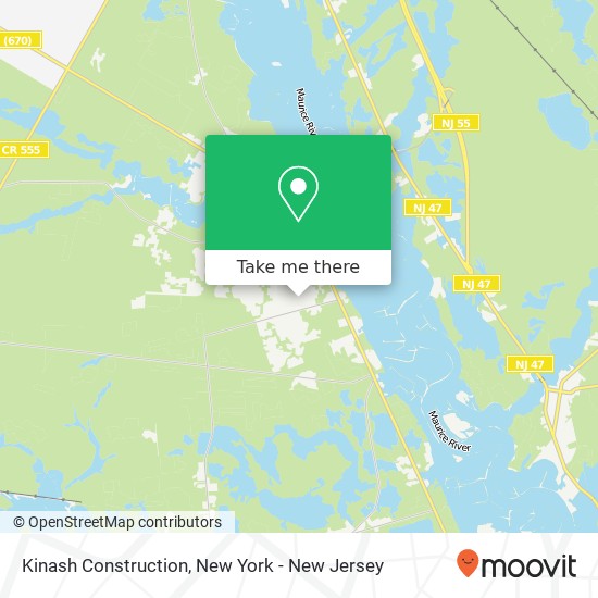 Mapa de Kinash Construction