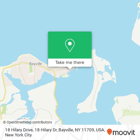Mapa de 18 Hilary Drive, 18 Hilary Dr, Bayville, NY 11709, USA