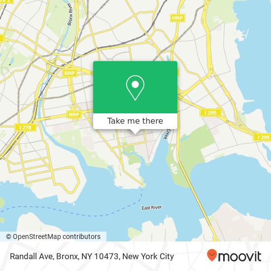 Mapa de Randall Ave, Bronx, NY 10473