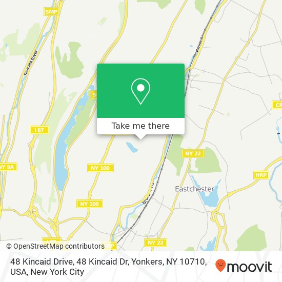 48 Kincaid Drive, 48 Kincaid Dr, Yonkers, NY 10710, USA map