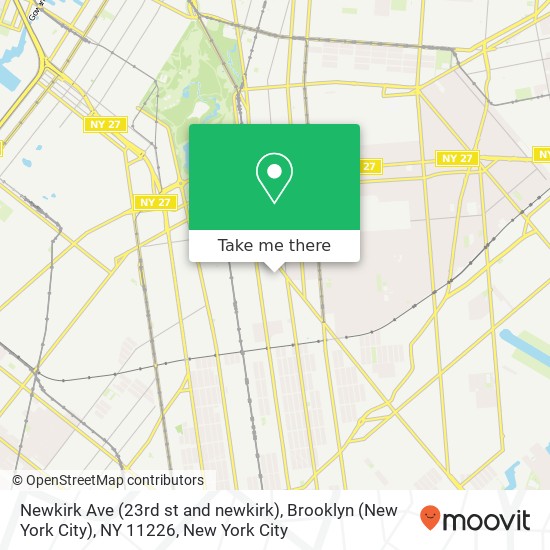 Newkirk Ave (23rd st and newkirk), Brooklyn (New York City), NY 11226 map