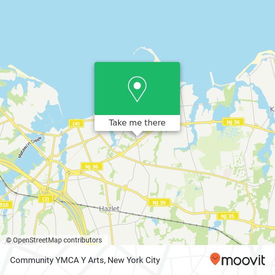 Community YMCA Y Arts map