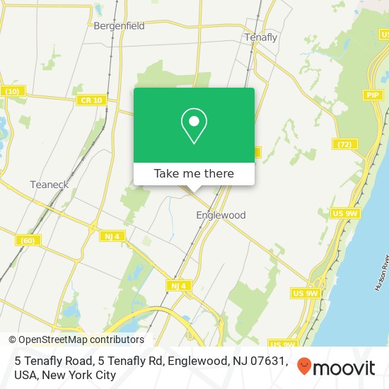 5 Tenafly Road, 5 Tenafly Rd, Englewood, NJ 07631, USA map