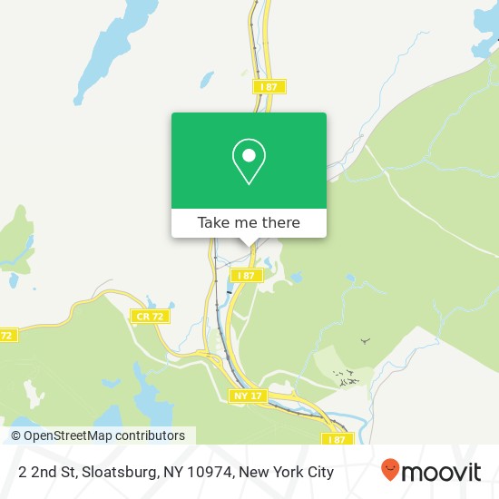 Mapa de 2 2nd St, Sloatsburg, NY 10974