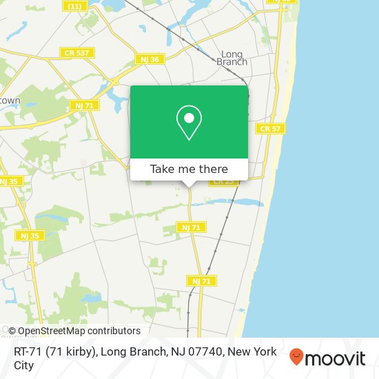 RT-71 (71 kirby), Long Branch, NJ 07740 map
