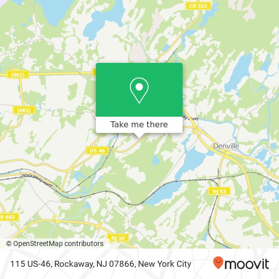 Mapa de 115 US-46, Rockaway, NJ 07866
