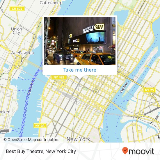 Mapa de Best Buy Theatre