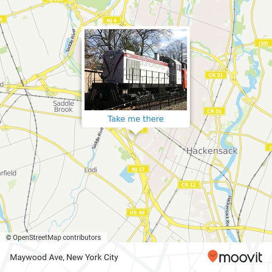 Maywood Ave, Maywood, NJ 07607 map