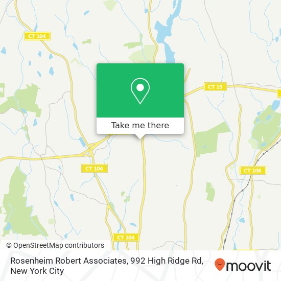 Rosenheim Robert Associates, 992 High Ridge Rd map