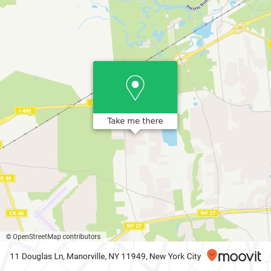Mapa de 11 Douglas Ln, Manorville, NY 11949