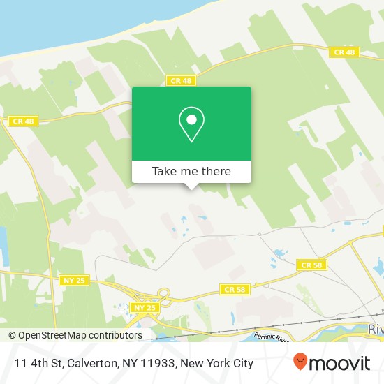 Mapa de 11 4th St, Calverton, NY 11933