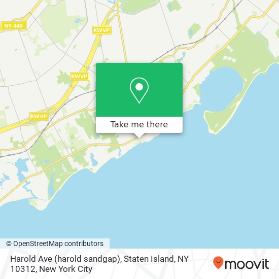 Mapa de Harold Ave (harold sandgap), Staten Island, NY 10312