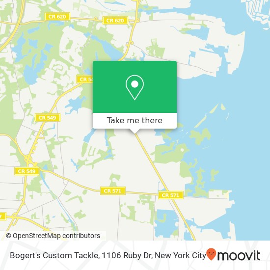 Bogert's Custom Tackle, 1106 Ruby Dr map