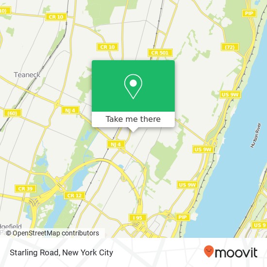 Mapa de Starling Road, Starling Rd, Englewood, NJ 07631, USA