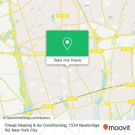 Mapa de Cheap Heating & Air Conditioning, 1534 Newbridge Rd