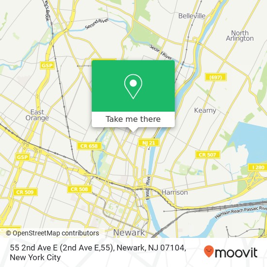 55 2nd Ave E (2nd Ave E,55), Newark, NJ 07104 map