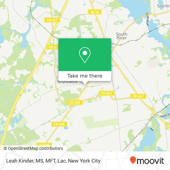 Leah Kinder, MS, MFT, Lac, 465 Cranbury Rd map