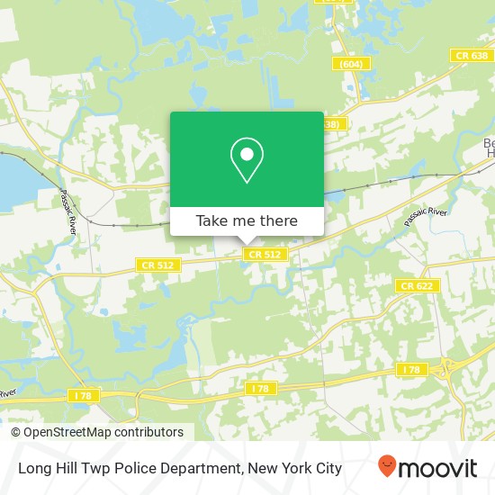 Mapa de Long Hill Twp Police Department, 264 Mercer St