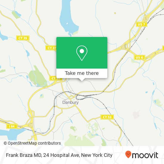 Frank Braza MD, 24 Hospital Ave map