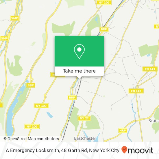 Mapa de A Emergency Locksmith, 48 Garth Rd