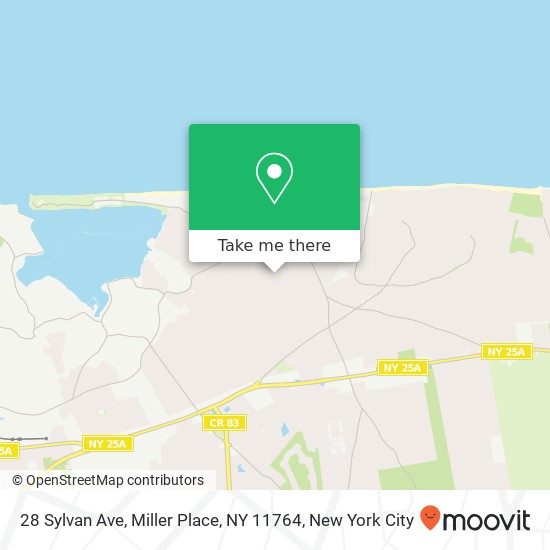 Mapa de 28 Sylvan Ave, Miller Place, NY 11764
