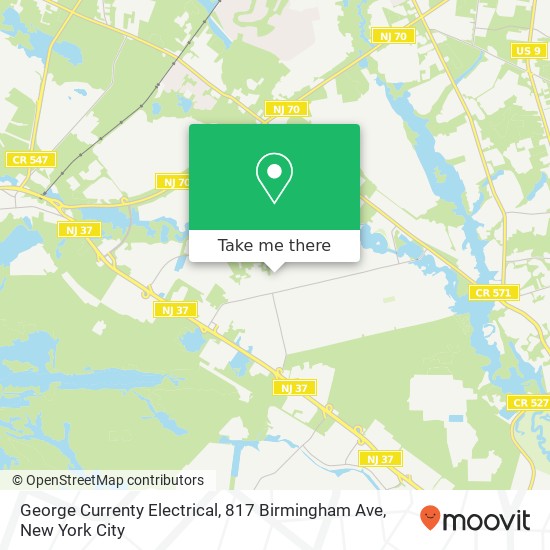 Mapa de George Currenty Electrical, 817 Birmingham Ave